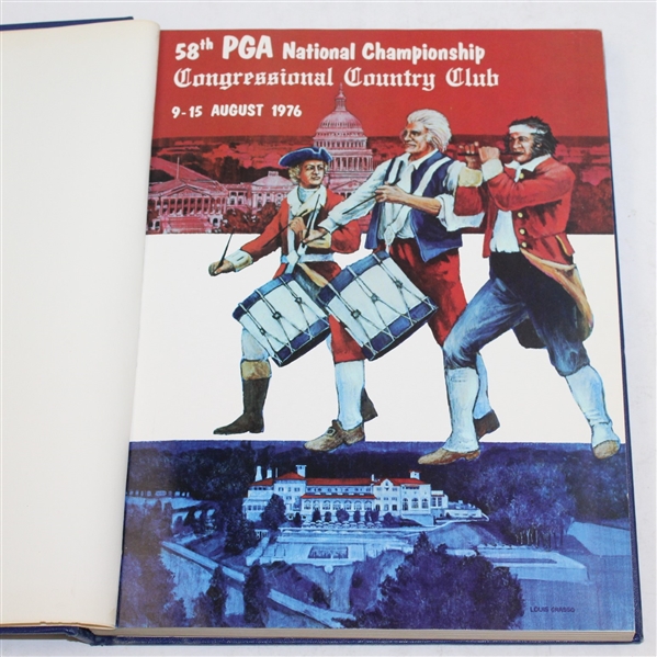 1976 PGA Championship at Congressional CC Hard Bound Souvenir Annual Program