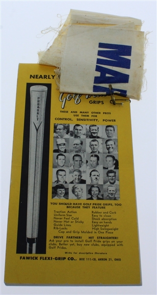 1961 Texas Open Golf Tournament Program and Marshal Arm Band - Arnold Palmer Win