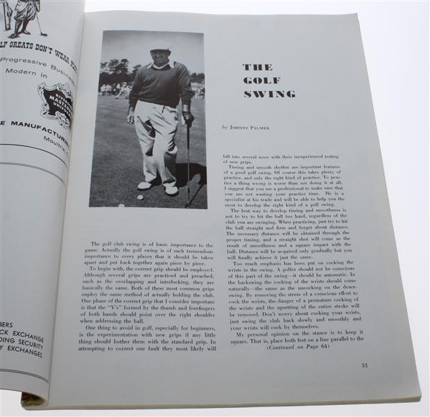1958 Pepsi Golf Championship Program and Pairing Sheets - Held Once - Arnold Palmer Win