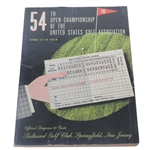 1954 US Open at Baltusrol Golf Club Program - Ed Furgol Winner