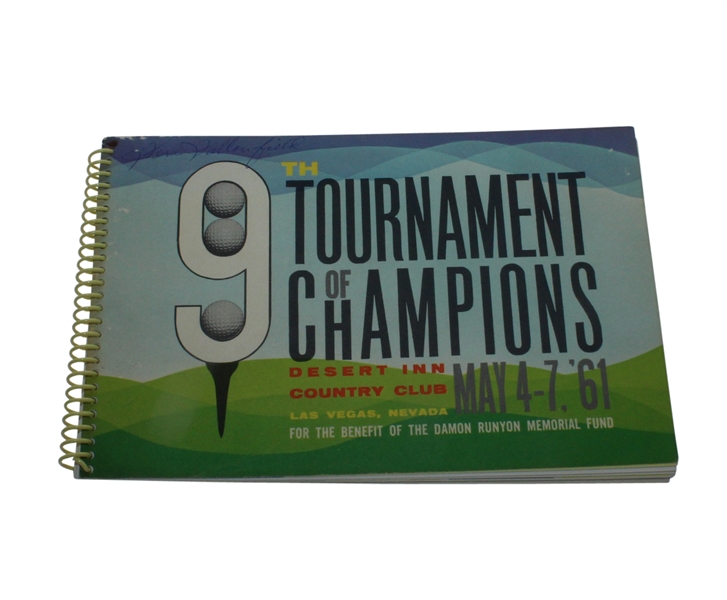 1961 Tournament of Champions Program - Sam Snead Win