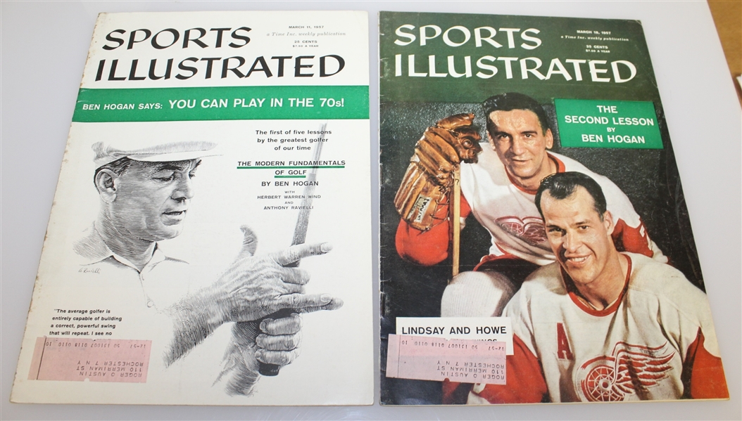 Ben Hogan's Five Lessons Sports Illustrated Magazines - Complete Set of 5 Issues