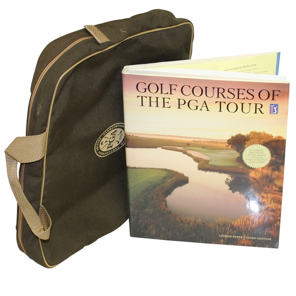 'Golf Courses of the PGA Tour' Book with PGA Media Satchel