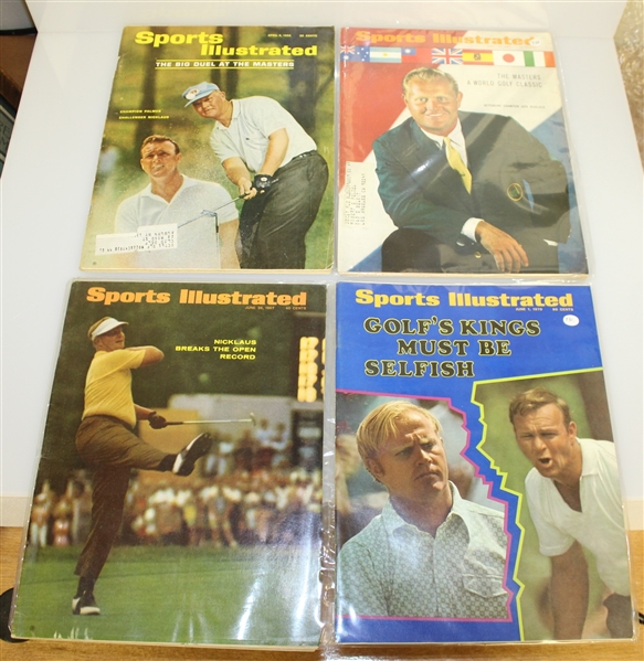 Nineteen Jack Nicklaus Sports Illustrated Various Magazine Covers - Complete Magazines
