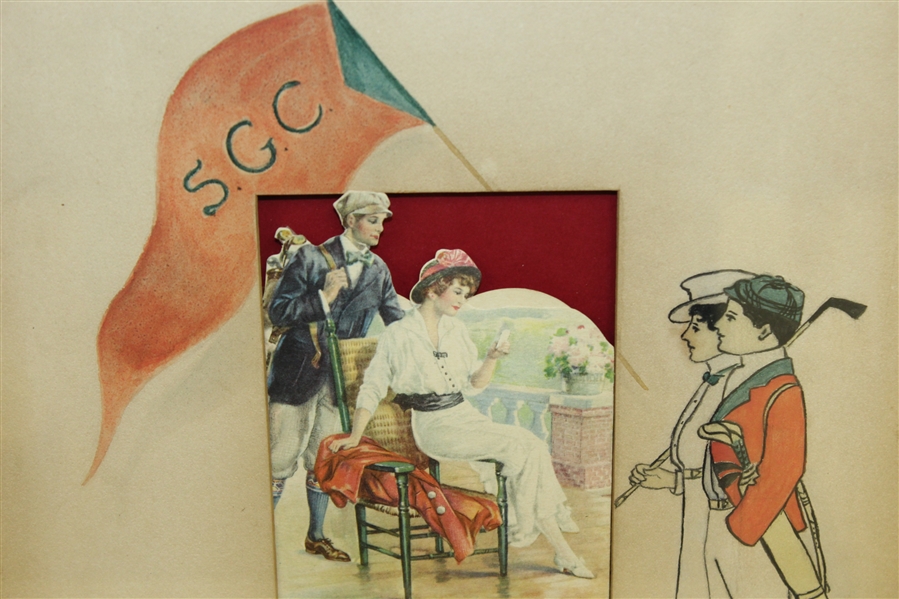 S.G.C. Loving Greeting Golf Card - Framed