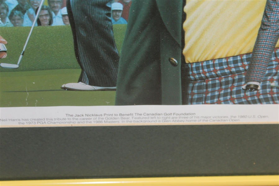 Jack Nicklaus Ltd Ed Print to Benefit Canadian Golf Foundation - Framed - Al Kelley Collection