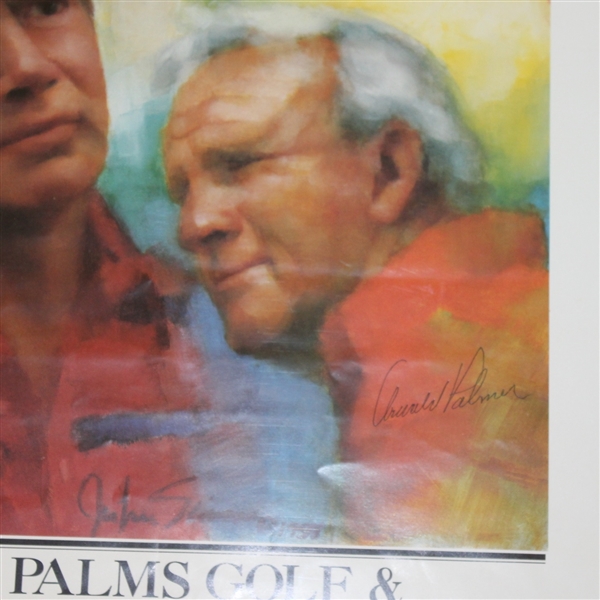 Arnold Palmer Signed 1989 GTE Suncoast Classic Poster - ChiChi, Crampton, and Douglass Signed JSA ALOA