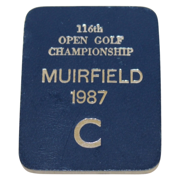 1987 Open Championship at Muirfield C Badge - Deane Beman Collection