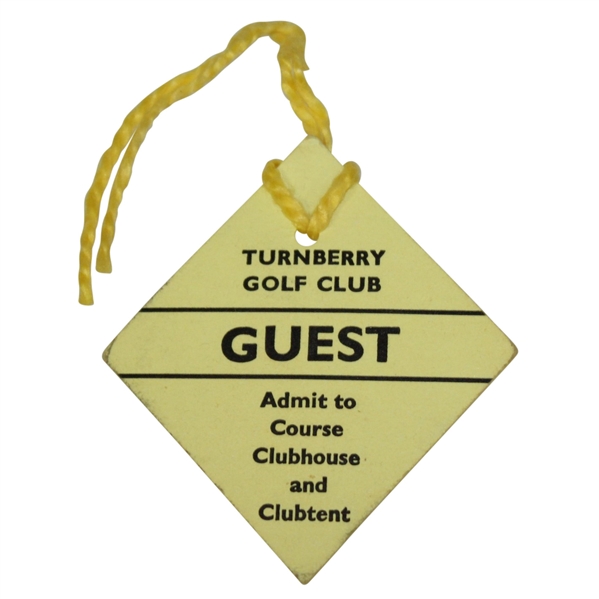 Turnberry Golf Club Guest Admit to Course, Clubhouse, & Clubtent Ticket #501 - Undated - Deane Beman Collection