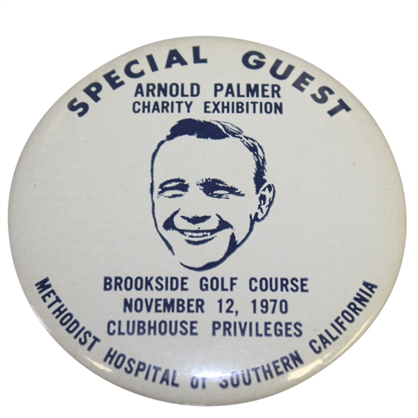 Arnold Palmer 1970 Charity Exhibition Special Guest Badge