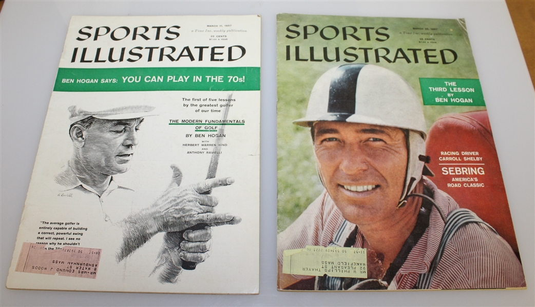 Ben Hogan's Five Lessons Sports Illustrated Magazines - I, III, IV, and V