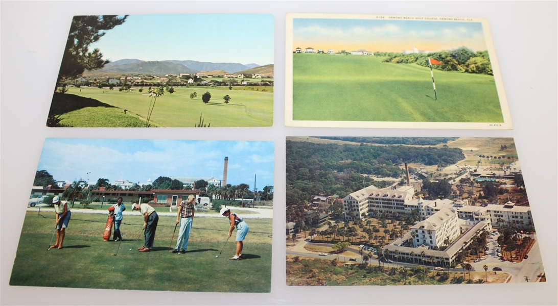 Ten Classic Golf Themed Postcards - Dunedin, Cape Fear, Ormond Beach, & More