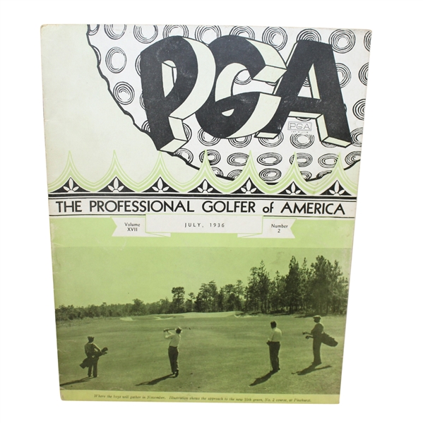 July 1936 The Professional Golfer of America Magazine Volume XVII Number 2