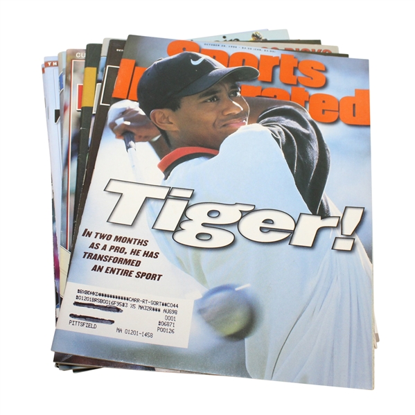 Tiger Woods Cover Sports Illustrated Magazines - 11 Assorted