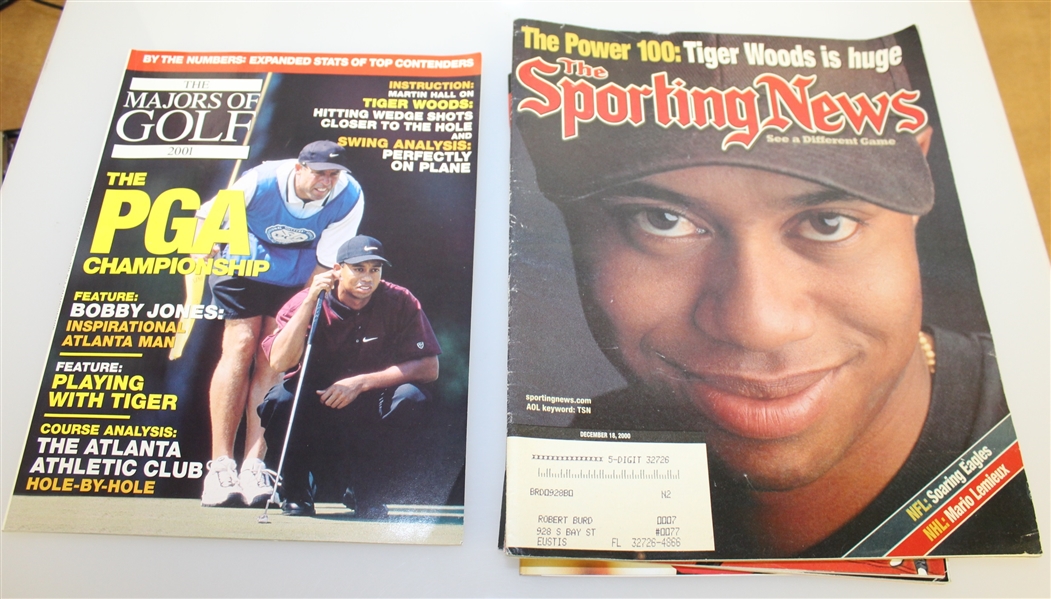 Assorted Tiger Woods Cover Magazines - 14 Total