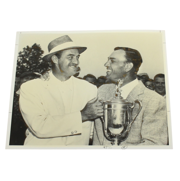 Ben Hogan's Personal Photo of Snead Wanting 1953 US Open at Oakmont Trophy