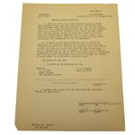 Ben Hogans 1945 Army Officers Terminal Leave Form - Signed William B. Hogan JSA ALOA