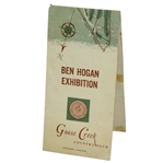 Ben Hogan 1953 Exhibition Scorecard from Goose Creek Country Club - Virginia