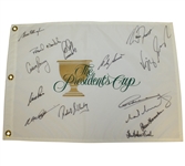 International Team Signed Presidents Cup Flag with Peter Thomson Captain - 1996 JSA ALOA