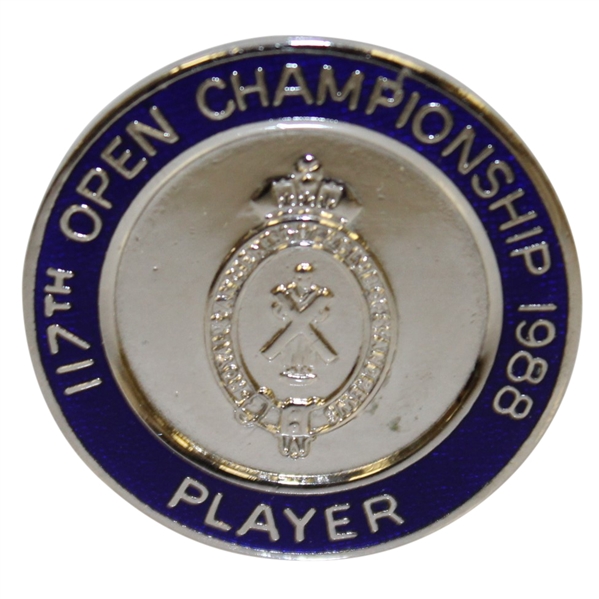 1988 Open Championship at Royal Lytham Contestant Badge - Seve Ballesteros Winner