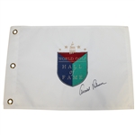 Arnold Palmer Signed World Golf Hall Of Fame Flag JSA ALOA