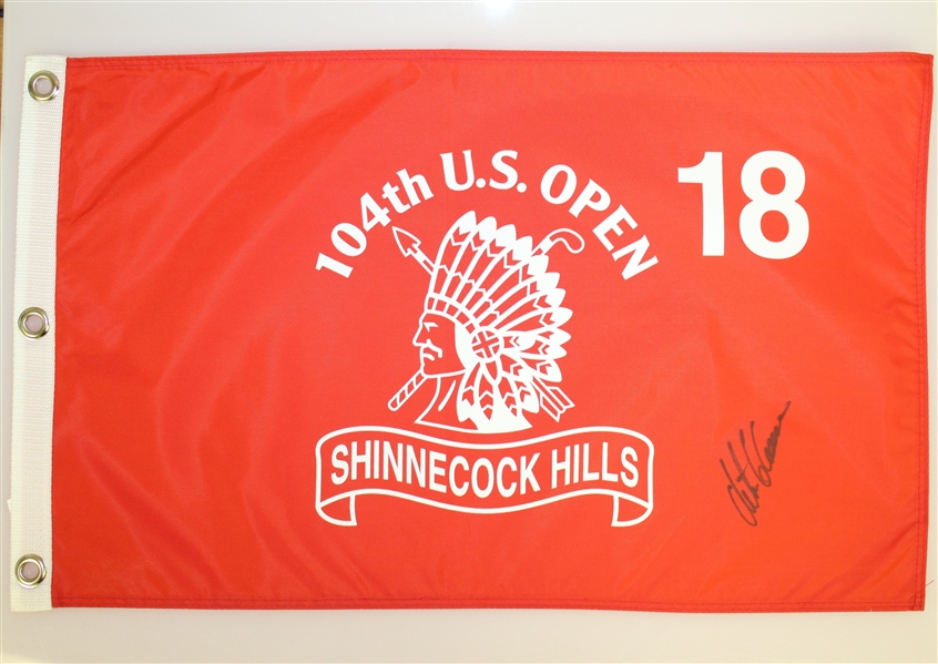 Two Retief Goosen Signed 2004 US Open at Shinnecock Hills Golf Flags JSA ALOA