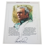 Arnold Palmer Signed Golf Program Portrait Page JSA ALOA