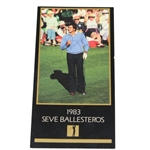 Seve Ballesteros Signed 1983 GSV Golf Card JSA ALOA