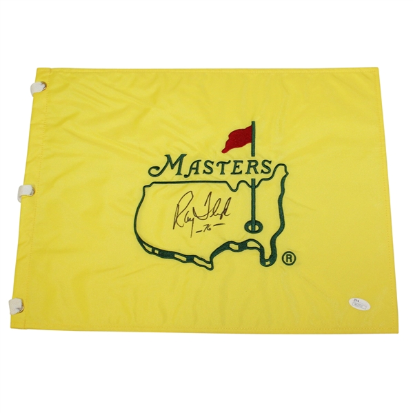 Ray Floyd Signed Masters Undated Embroidered Flag with '76' Notation JSA #N52331