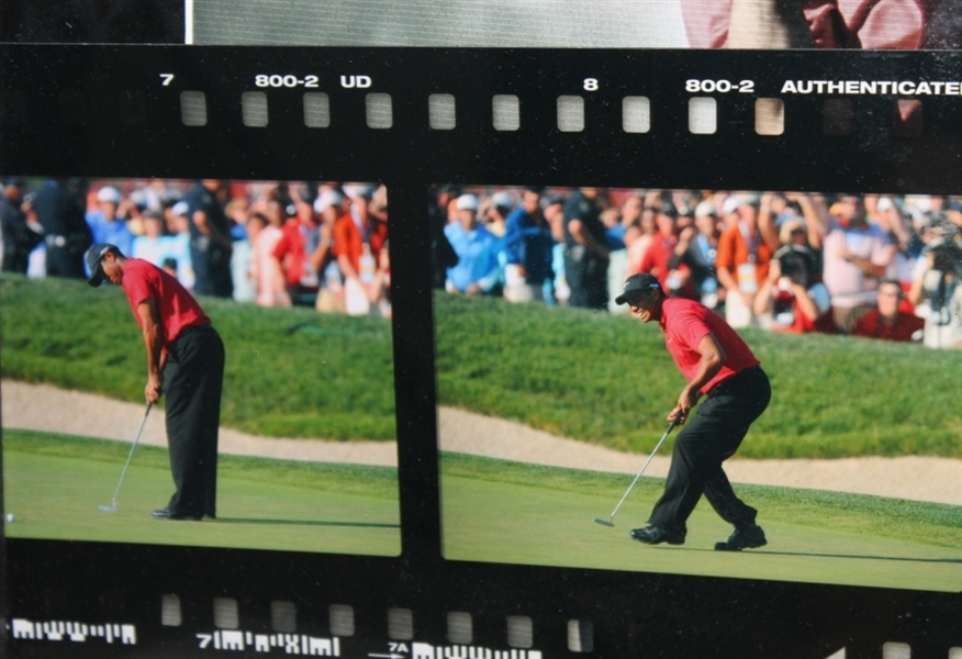Tiger Woods Signed 2008 UDA US Open Film Clip - Made Putt on 18 #SHO45839 - Framed