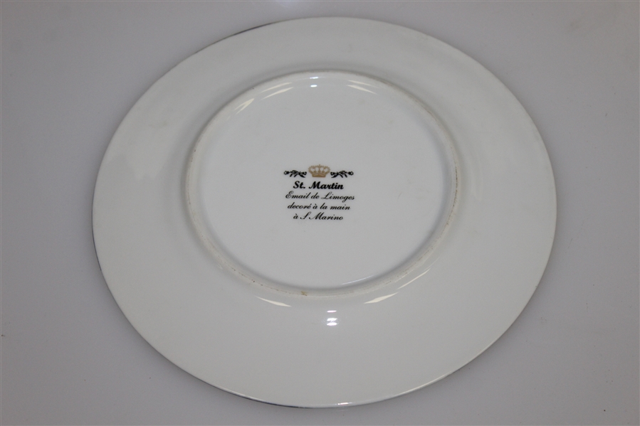 Three Golf Themed Ceramic Plates - 7 1/2 Diameter Each
