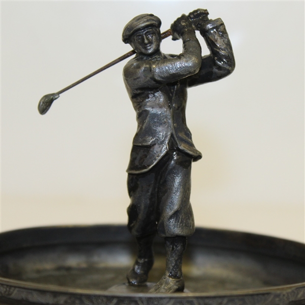 Classic Golfer in Decorative Tray - International Silver Plate #214