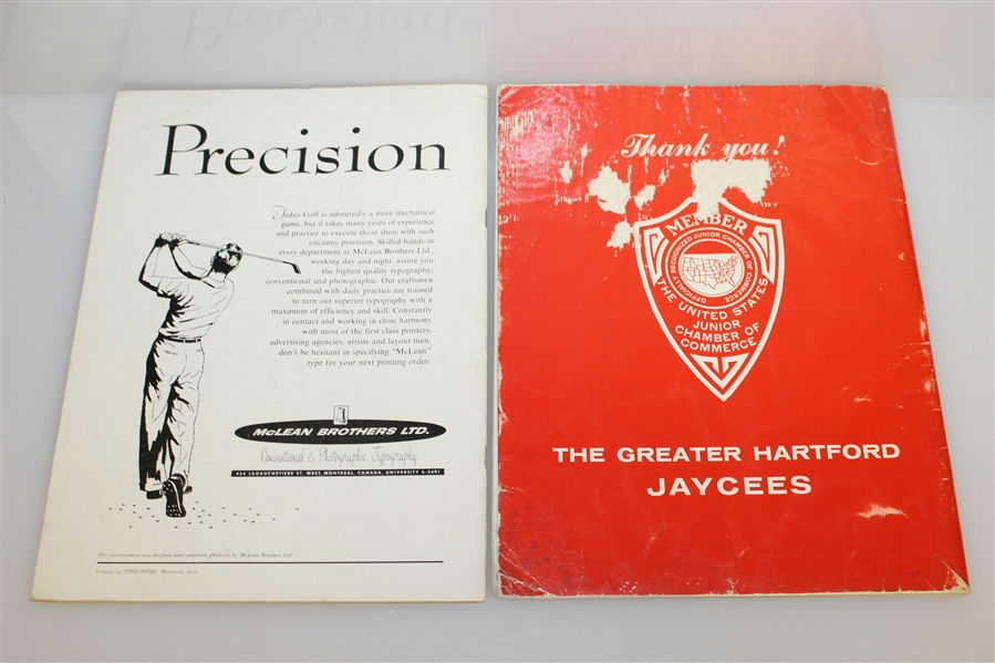Five Signed 1950's Golf Championship Programs - Harney, Burke, Sanders, Fetchik JSA ALOA