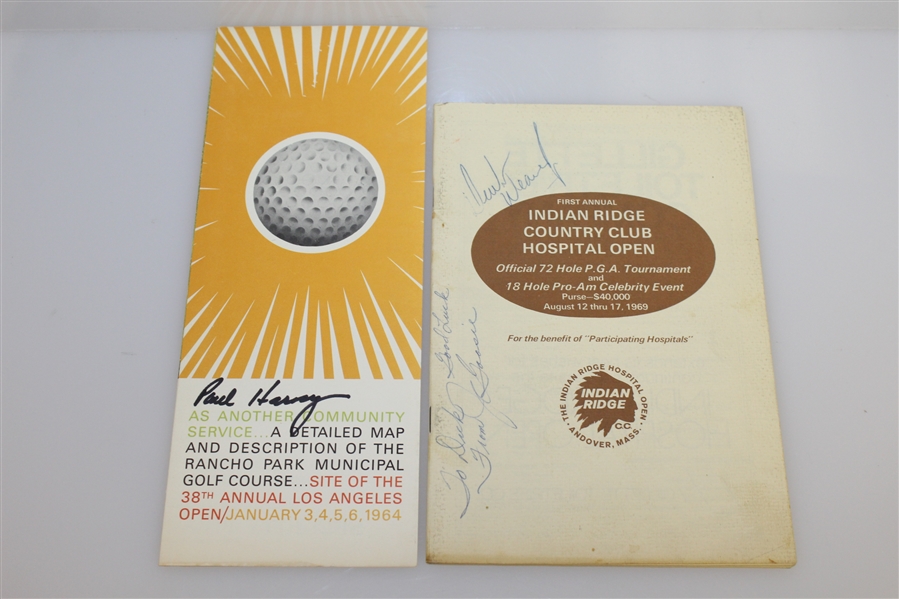 Seven Signed 1960's Golf Championship Programs/Pairings - Brewer, Maxwell, Devlin & Others JSA ALOA