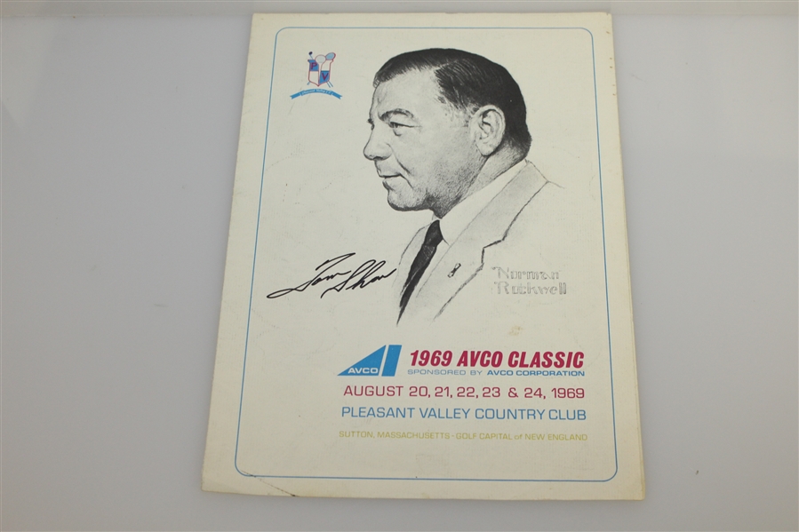 Five Signed 1960's Golf Championship Programs - Sanders(x3) & Tom Shaw(x2) JSA ALOA