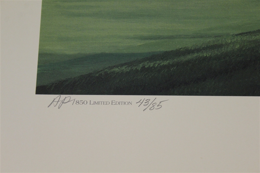 1997 Ltd Ed US Open at Congressional 17th Hole AP Signed by Artist Linda Hartough 43/85 with COA