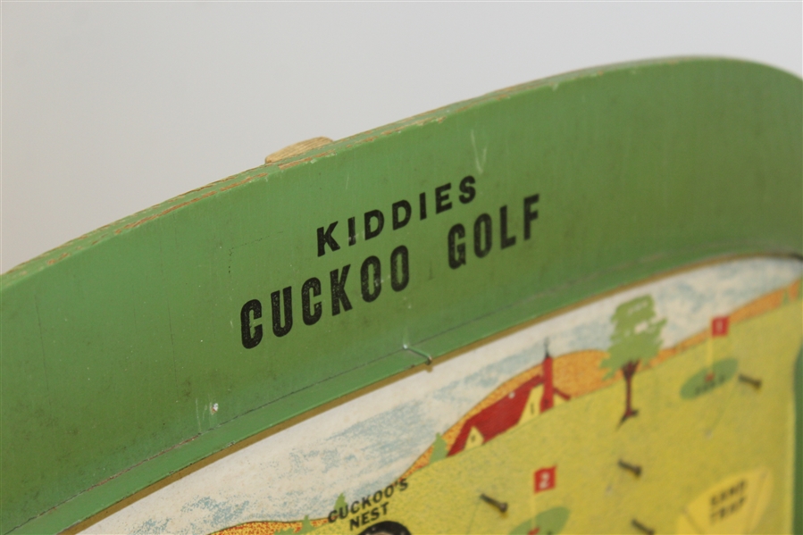Vintage 1932 Cuckoo Golf Wooden Pinball Game with Original Pinballs