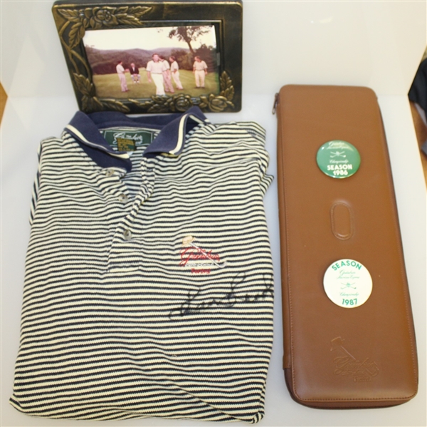 Sam Snead Signed 'The Greenbrier Classic' Shirt with Badges & Tie Holder JSA ALOA
