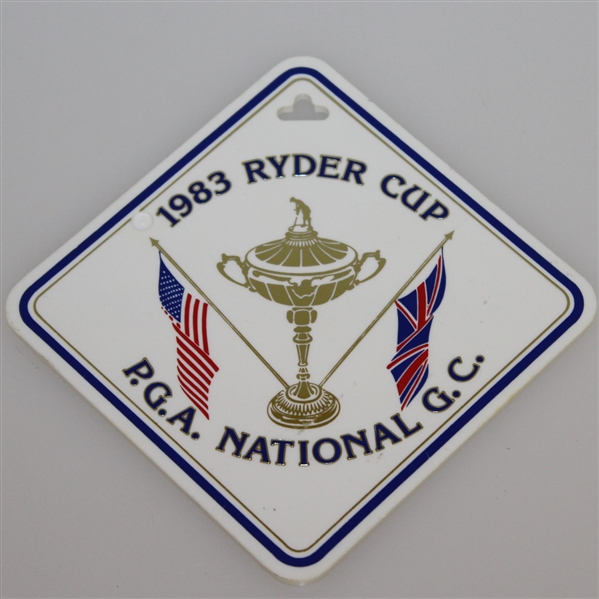 Deane Beman's 1983 Ryder Cup at PGA National Golf Club Bag Tag