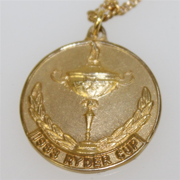 Deane Beman's 1983 Ryder Cup at PGA National Golf Club 10k Gold Necklace