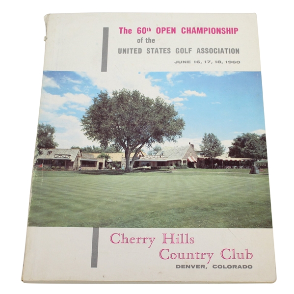 1960 US Open at Cherry Hills Program - Arnold Palmer Winner - Deane Beman Collection