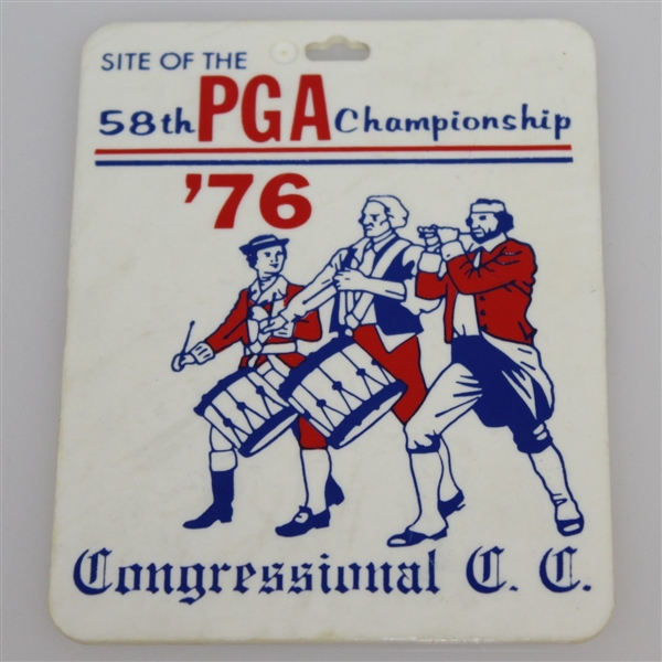 Deane Beman's 1976 PGA Championship at Congressional Golf Club Bag Tag