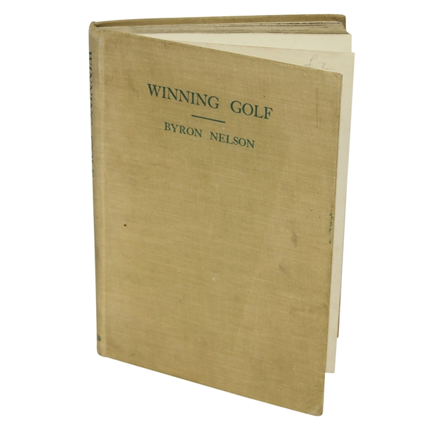 Byron Nelson Signed & Personalized 'Winning Golf' Book to Deane Beman with Letter JSA ALOA
