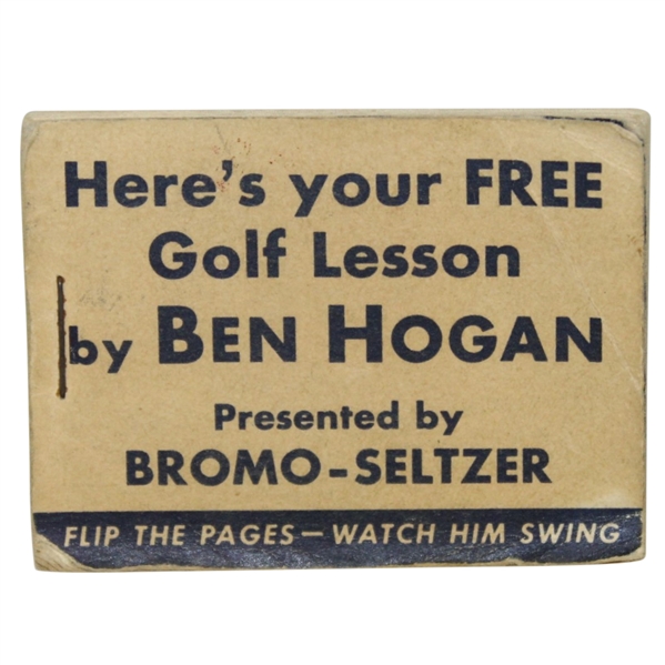 1950's Ben Hogan 'Here's Your Free Golf Lesson' Magic-Eye Movie Flip Book