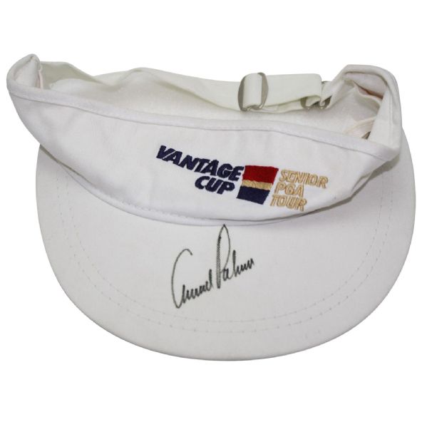 Arnold Palmer Signed Undated 'Vantage Cup' Visor JSA ALOA
