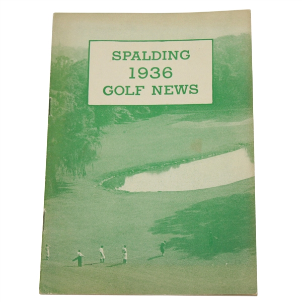 1936 Spalding Golf News Booklet 