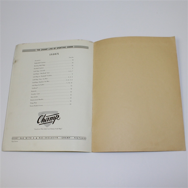 1932 Champ Sports Goods New Line Booklet - Catalog No. 12
