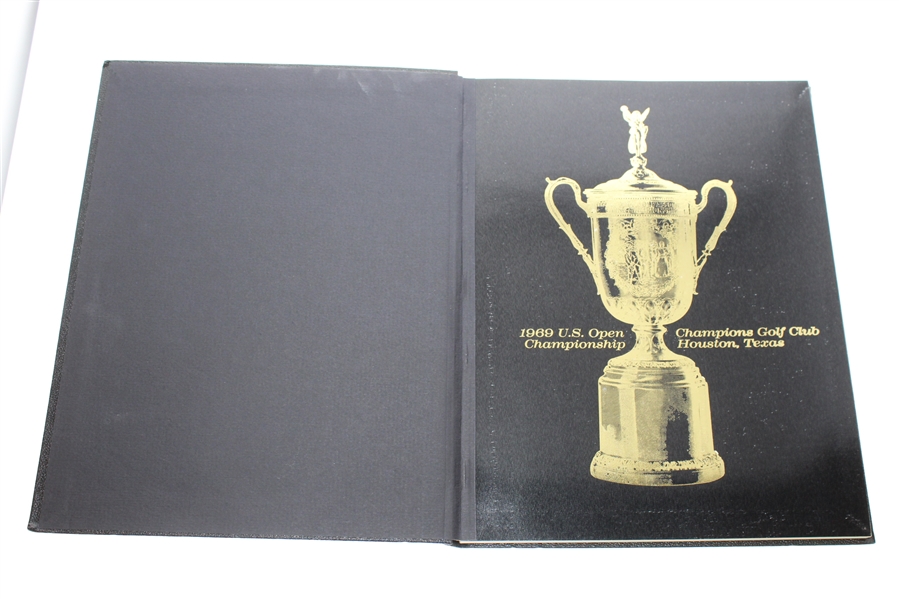 1969 US Open at Champions Club Hardback Program with W.G. Hewitt Engraved
