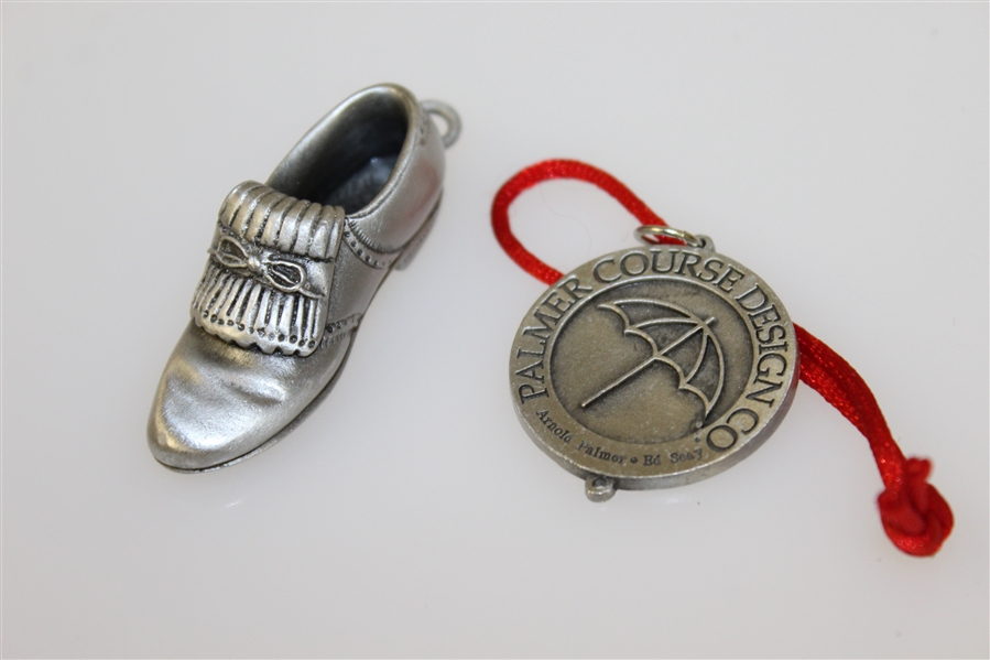Arnold Palmer Design Co. Shoe & Medal Ornaments from Collection of Augusta's Dr. Doug Trapp