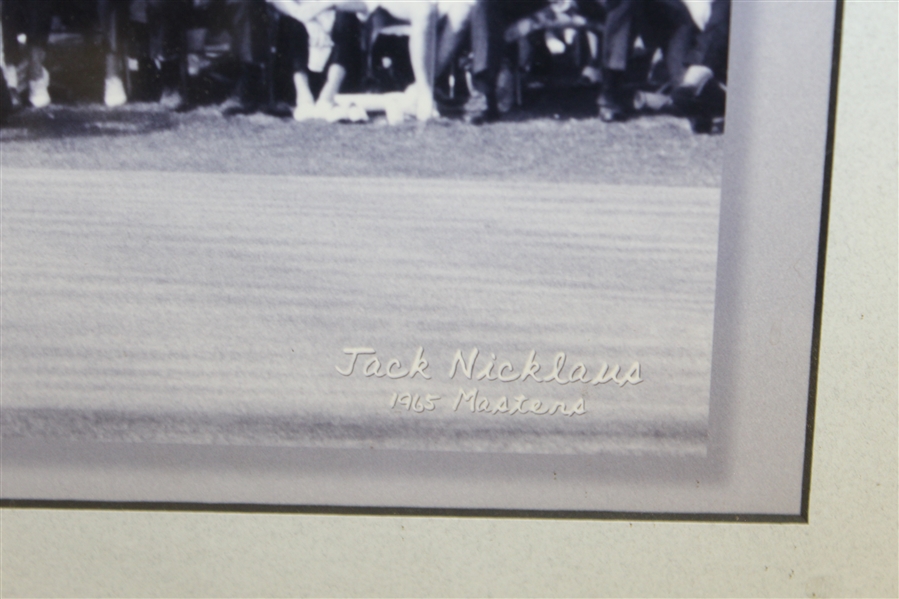 Jack Nicklaus 1965 Masters Photo with Golden Bear Hologram - Framed #NA03022